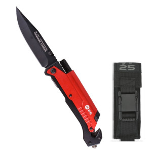 Navaja Tactica K25 con pedernal y linterna Roja